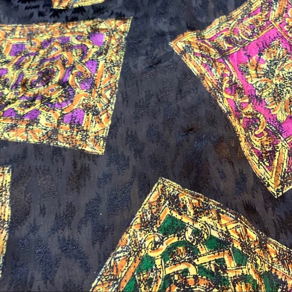 Vintage 90’s Cheetah Animal Print Neon Windbreaker - Picture 6 of 8